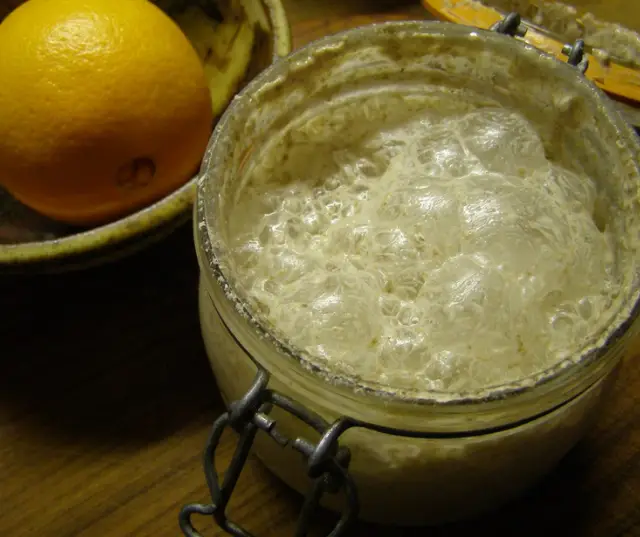 yeast and fruitjuice